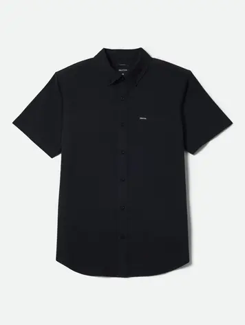 Brixton HOMMES SANFORD OXFORD SHORT SLEEVE SHIRT BLACK