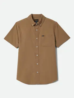 Brixton HOMMES SANFORD OXFORD SHORT SLEEVE SHIRT KHAKI