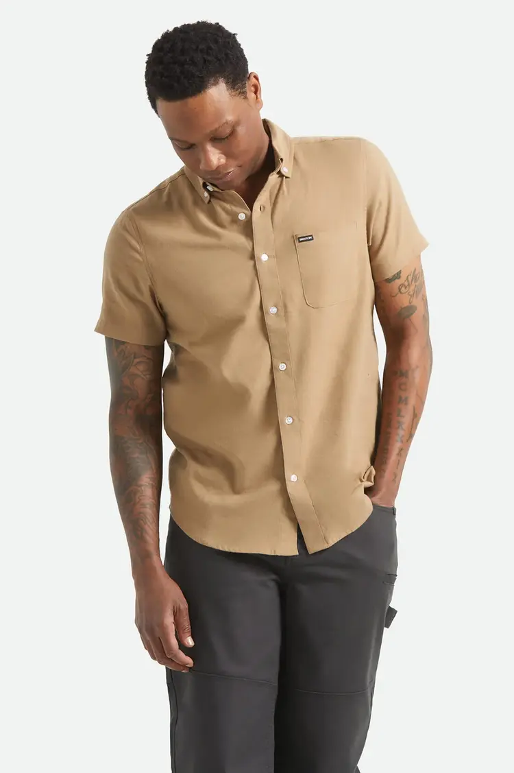 Brixton HOMMES SANFORD OXFORD SHORT SLEEVE SHIRT