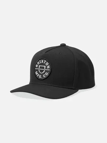 Brixton HOMMES CREST NETPLUS SNAPBACK BLACK