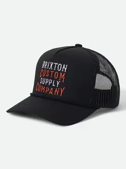 Brixton WHEATON NETPLUS TRUCKER HAT BLACK/BLACK