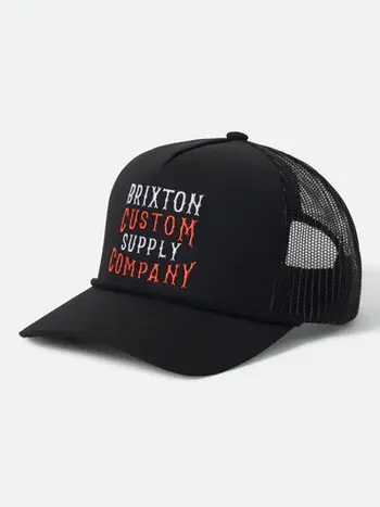 Brixton WHEATON NETPLUS TRUCKER HAT BLACK/BLACK