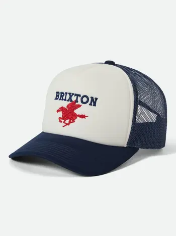 Brixton PEGASUS NETPLUS TRUCKER HAT WHITECAP/NAVY