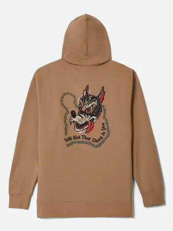 Brixton HOMMES DAWG HOODIE SANDSTONE