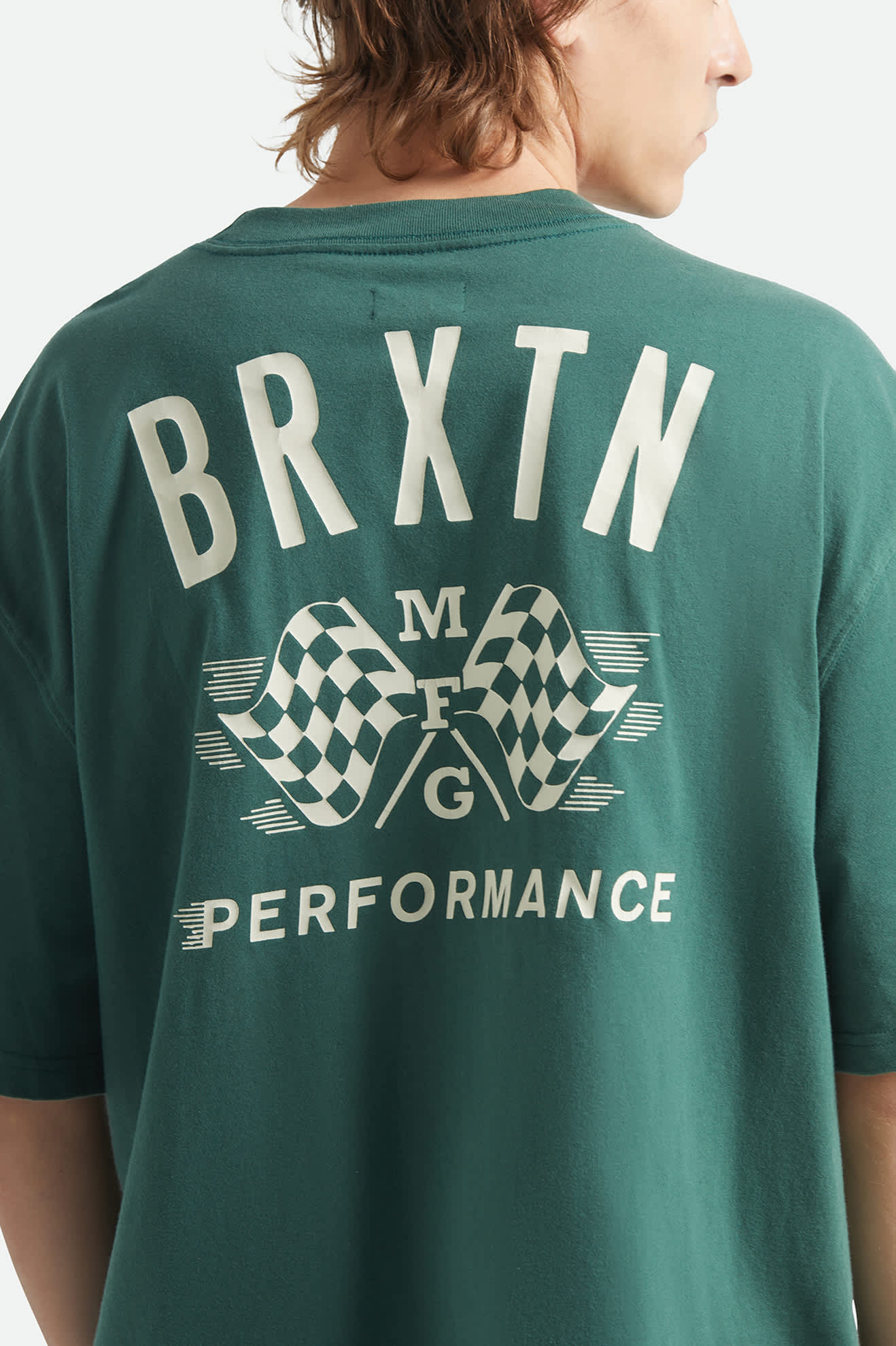 Brixton MEN'S PRIMARY SS CROPPED TEE