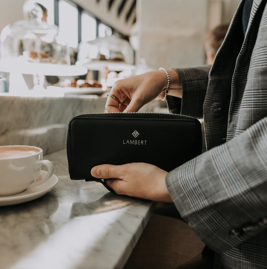 Lambert THE MELI VEGAN LEATHER WALLET BLACK