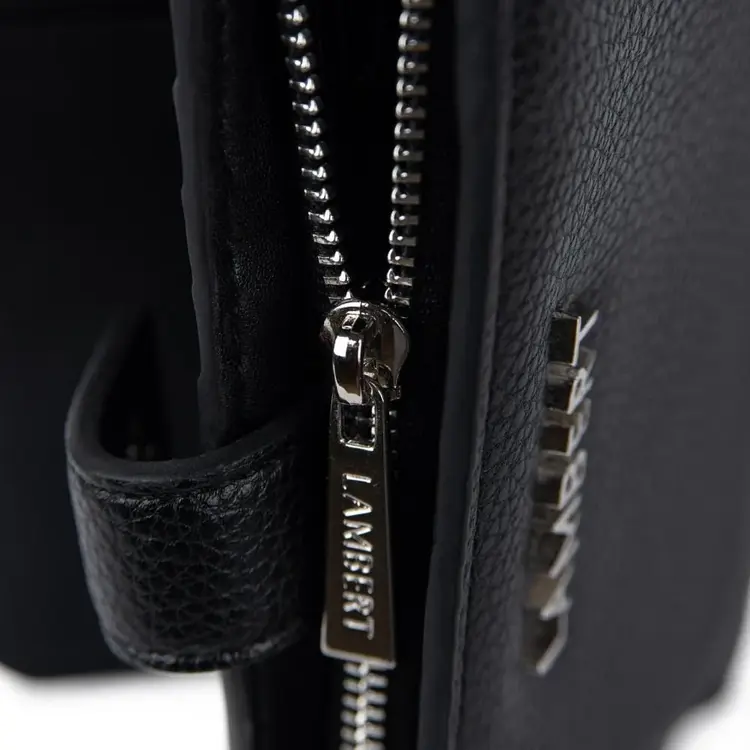 Lambert LE CARLY PORTEFEUILLE CUIR VEGAN NOIR
