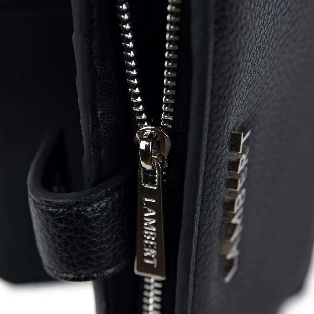 Lambert THE CARLY VEGAN LEATHER WALLET BLACK