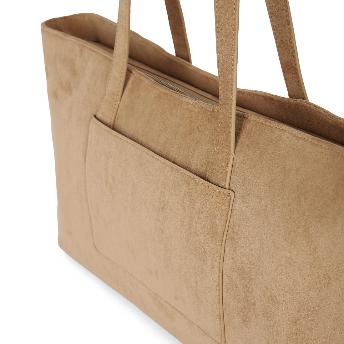Lambert THE BRITNEY VEGAN SUEDE TOTE BAG BEIGE