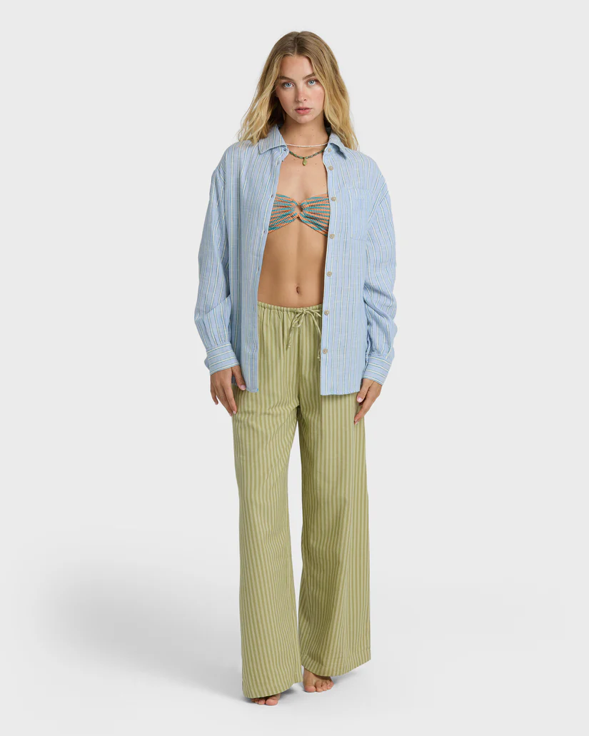 Billabong WOMEN'S WANDERER PRINTED L/S WOVEN TOP