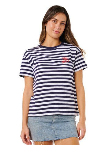 RIP CURL WOMEN'S PACIFIC RELAXED TEE DARK NAVY