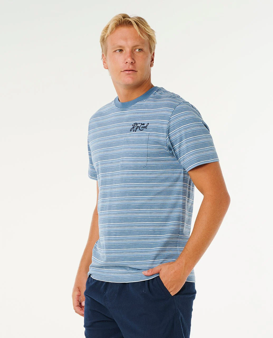 RIP CURL MEN'S PACIFIC RINSE STRIPE TEE