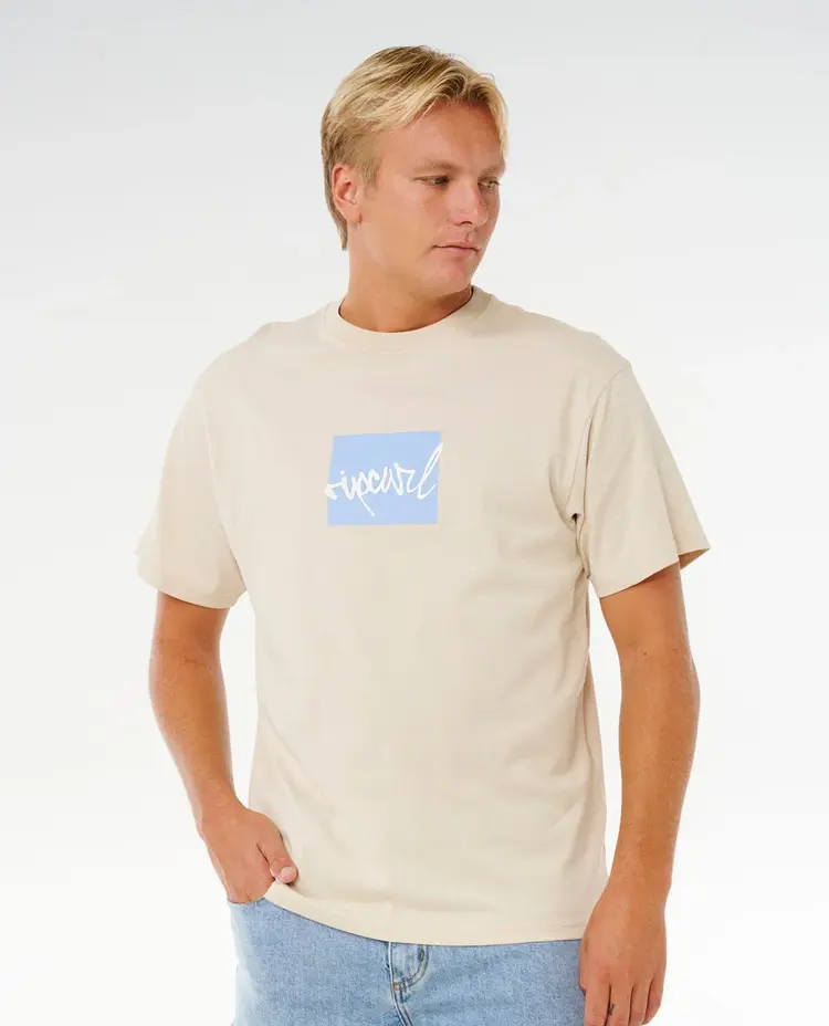 RIP CURL HOMMES RIP SCRIPT ICON TEE