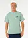 RIP CURL HOMMES PACIFIC RINSE GLASS OFF TEE