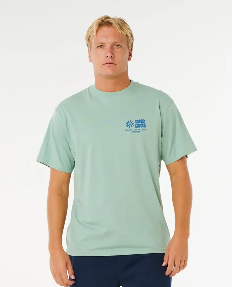 RIP CURL MEN'S PACIFIC RINSE GLASS OFF TEE