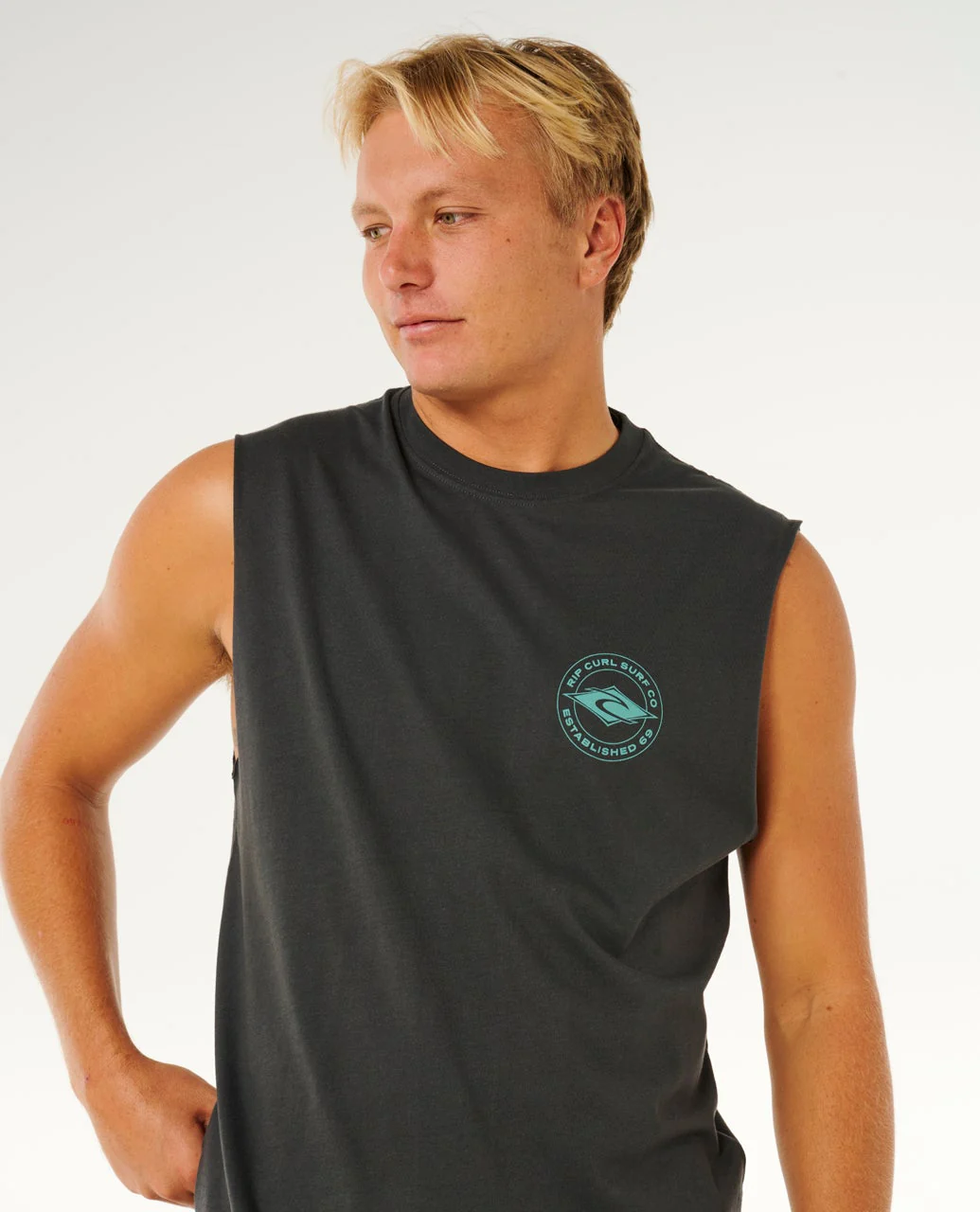 RIP CURL MEN'S STAPLE MUSCLE TEE