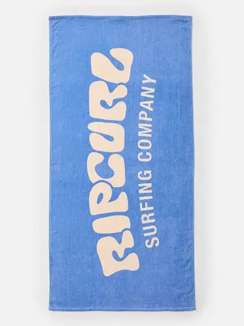 RIP CURL GRAPHIC STANDARD TOWEL BLUE/NATURAL