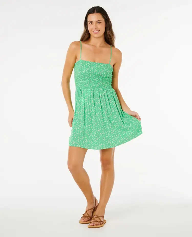 RIP CURL FEMMES SURF SIDE SHIRRED DRESS