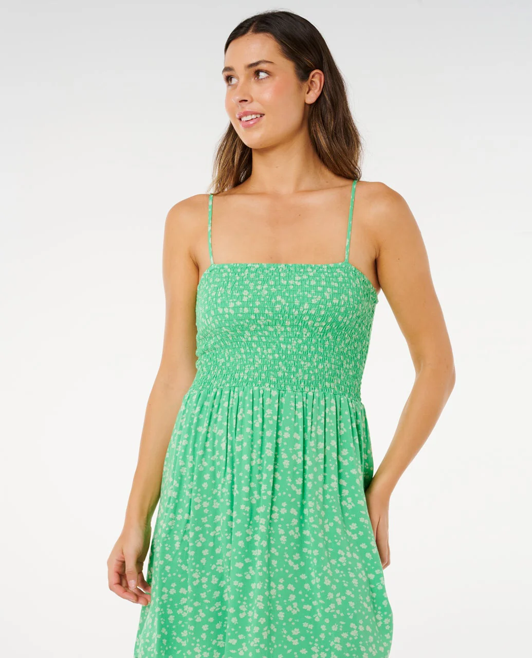 RIP CURL FEMMES SURF SIDE SHIRRED DRESS