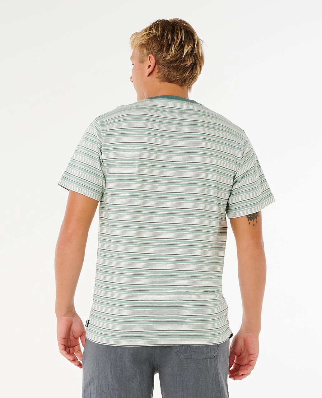 RIP CURL MEN'S PACIFIC RINSE STRIPE RELAXED TEE