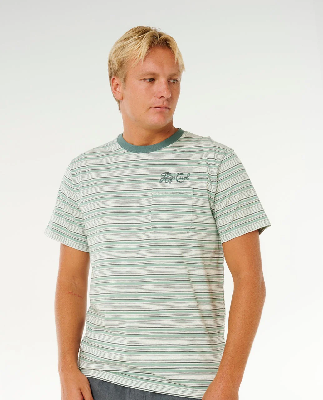 RIP CURL MEN'S PACIFIC RINSE STRIPE RELAXED TEE