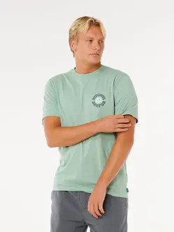 RIP CURL MEN'S PACIFIC RINSE CIRCLE RELAXED TEE ALOE