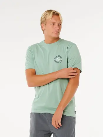 RIP CURL MEN'S PACIFIC RINSE CIRCLE RELAXED TEE ALOE