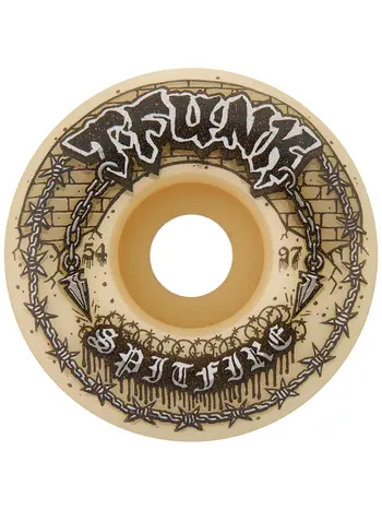 Spitfire F4 T-FUNK RAW RADIAL FULL 97A WHEELS NATURAL 54MM