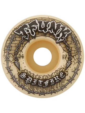 Spitfire ROUES F4 T-FUNK RAW RADIAL FULL 97A NATURAL 54MM