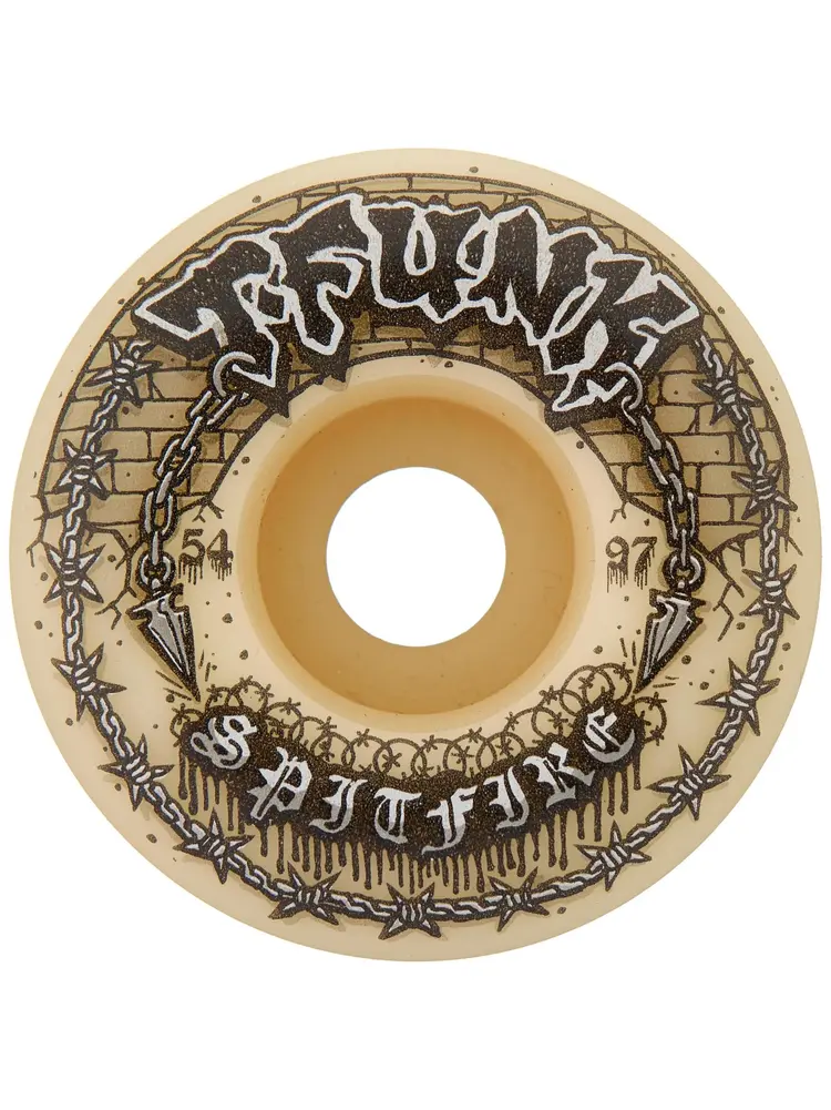 Spitfire ROUES F4 T-FUNK RAW RADIAL FULL 97A NATURAL 54MM