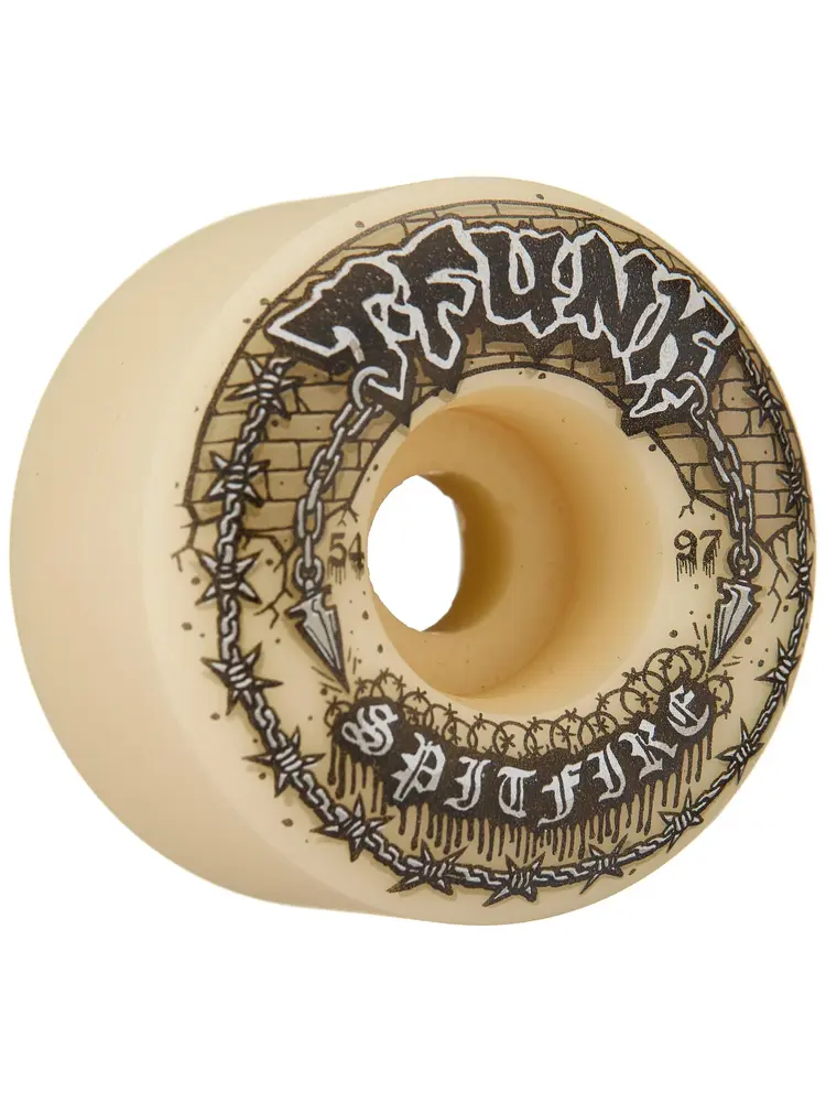Spitfire F4 T-FUNK RAW RADIAL FULL 97A WHEELS NATURAL 54MM
