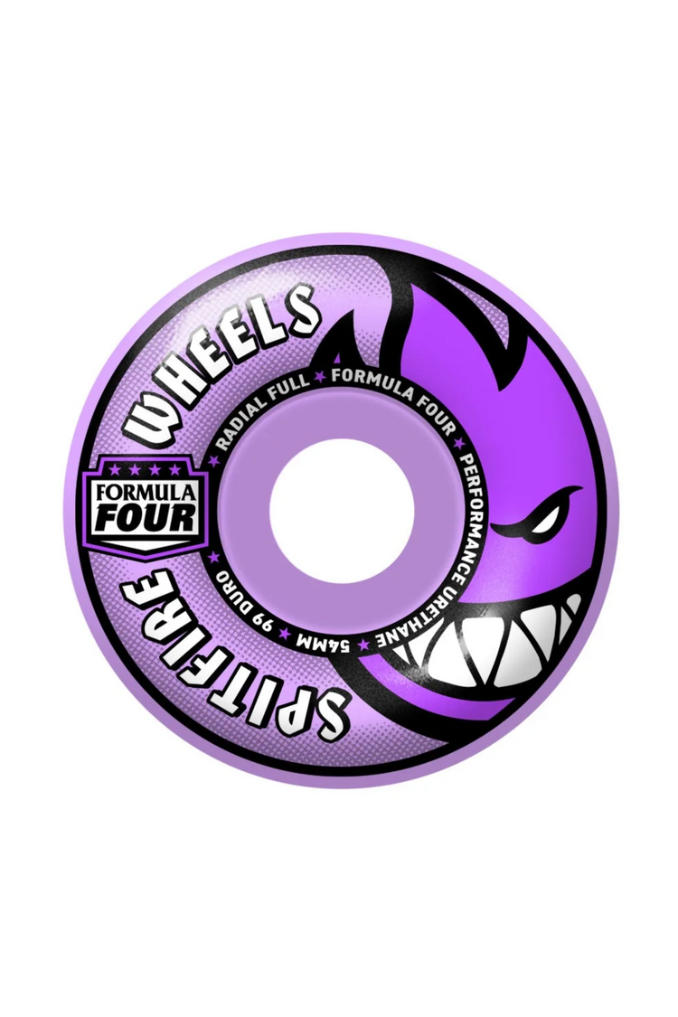 Spitfire ROUES TEAM COLORS F4 99A RADIAL FULL LIGHT PURPLE 54MM