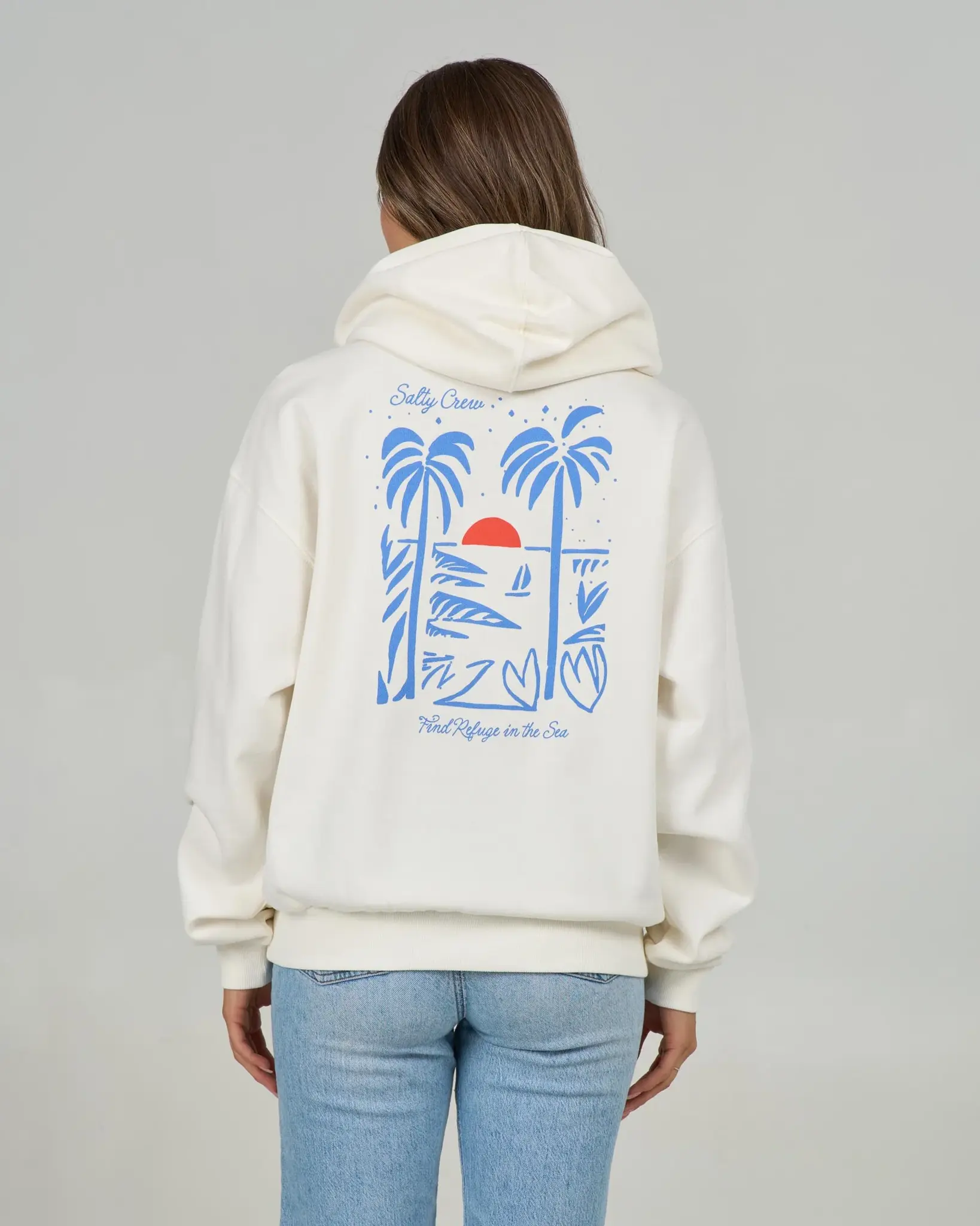 Salty crew WOMEN'S GEO PALM HOODY