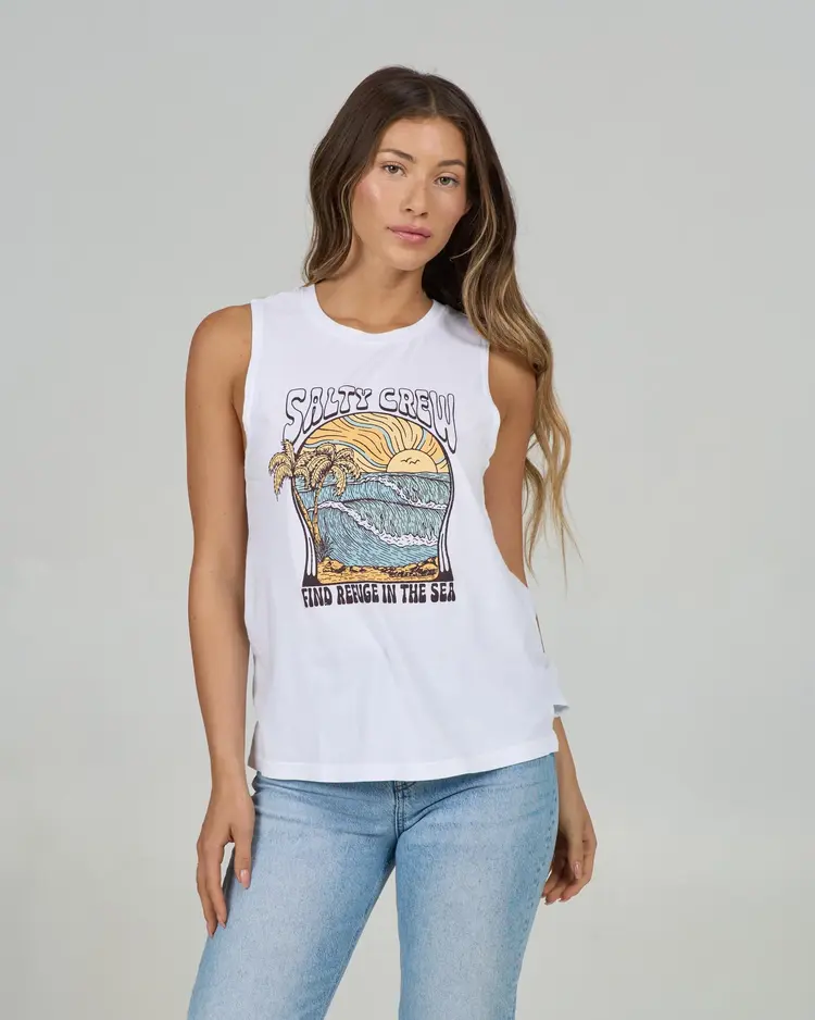 Salty crew WOMEN'S KEYHOLE MUSCLE TANK