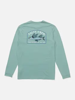 Salty crew MEN'S FLY HOME LS SUNSHIRT SEASIDE HEATHER