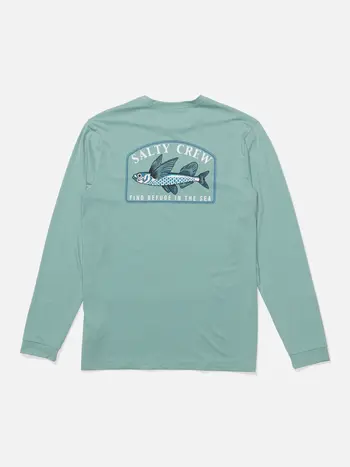 Salty crew HOMMES FLY HOME LS SUNSHIRT SEASIDE HEATHER
