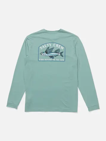 Salty crew HOMMES FLY HOME LS SUNSHIRT SEASIDE HEATHER