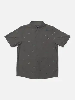 Salty crew MEN'S CREW SS BUTTON UP CHARCOAL