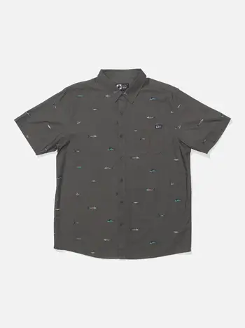Salty crew HOMMES CREW SS BUTTON UP CHARCOAL