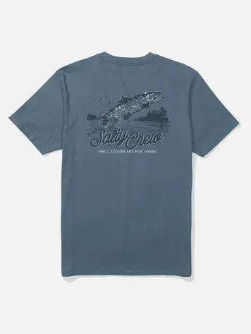 Salty crew MEN'S FISH FEST SS TEE SLATE