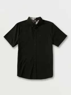 Volcom MEN'S EVERETT OXFORD SS BUTTON DOWN SHIRT BLACK