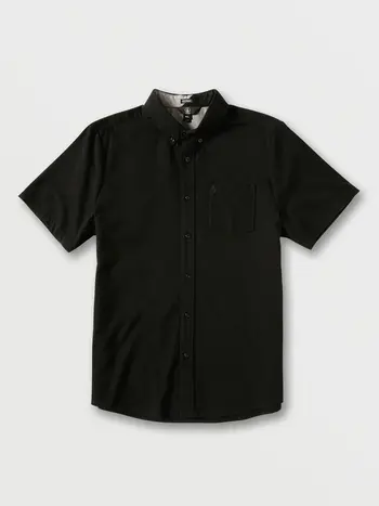 Volcom MEN'S EVERETT OXFORD SS BUTTON DOWN SHIRT BLACK