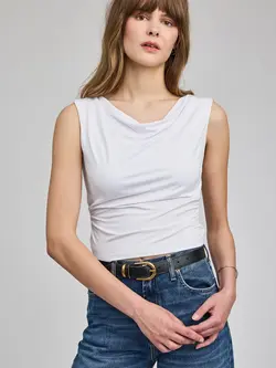 Gentle fawn WOMEN'S CASSIDY SLEEVELESS TOP WHITE