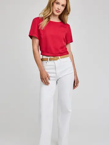 Gentle fawn WOMEN'S ALESSANDRA TOP WASHED GARNET