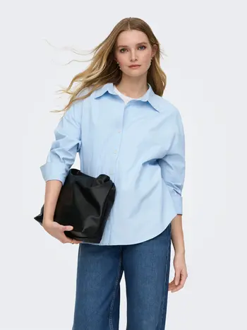 Only FEMMES OREGON SHIRT CHAMBRAY BLUE