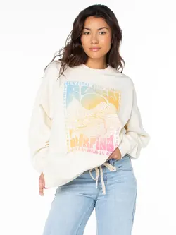 Roxy FEMMES LINEUP OVERSIZED CREW CLOUD DANCER SUNNY