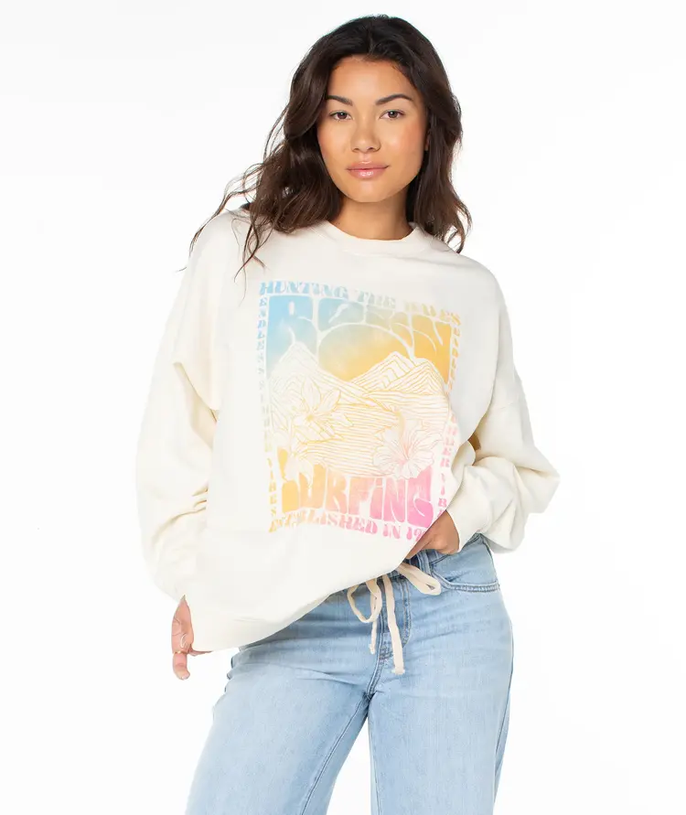 Roxy WOMEN'S LINEUP OVERSIZED CREW