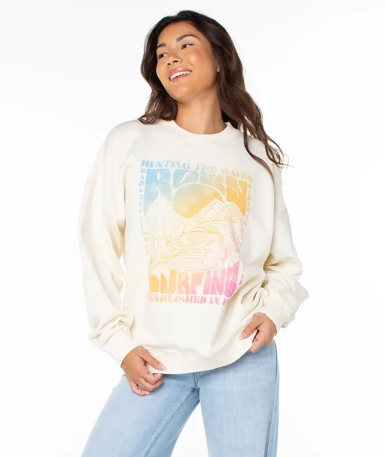 Roxy WOMEN'S LINEUP OVERSIZED CREW