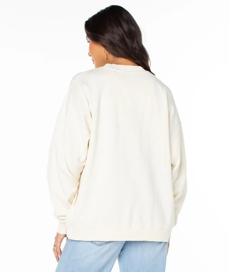Roxy WOMEN'S LINEUP OVERSIZED CREW