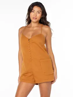 Roxy WOMEN'S SEA OF STARS ROMPER CATHAY SPICE SOLID
